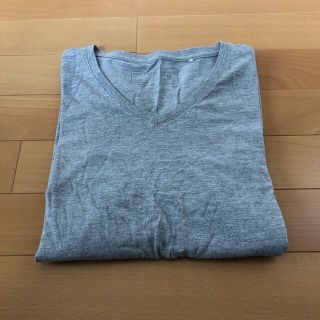 ジーユー(GU)の‼️早い者勝ち‼️カットソー(長袖)【GU】グレー(Tシャツ/カットソー(七分/長袖))