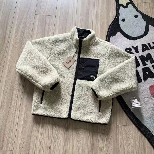 新品 STUSSY 8 BALL SHERPA JACKET | beltone.sg