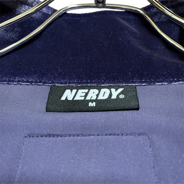 NERDY ベロア セットアップ トラックジャケット 韓国ファッション 男女兼用 メンズのトップス(ジャージ)の商品写真