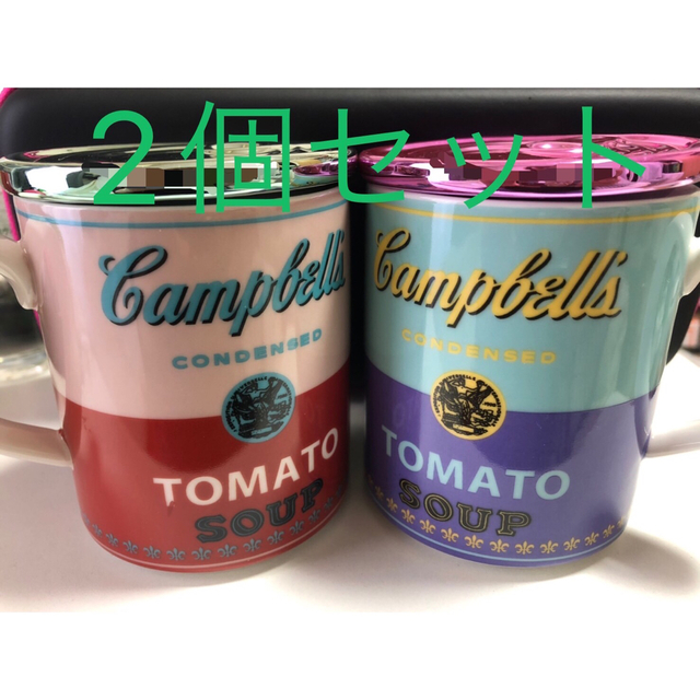 Andy Warhol(アンディウォーホル)のアンディウォーホル　キャンベルマグ&カバー インテリア/住まい/日用品のキッチン/食器(グラス/カップ)の商品写真