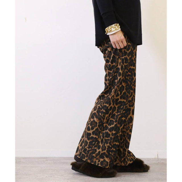 Deuxieme Classe leopard easy パンツ36 Deuxieme Classe leopard easy パンツ36