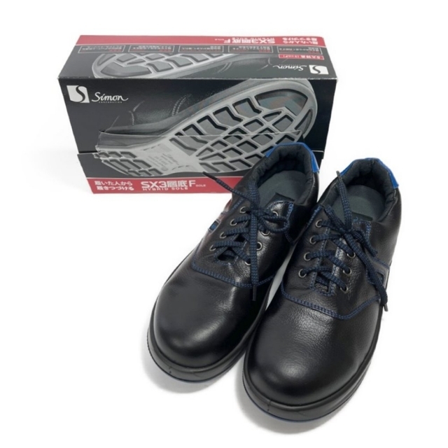 ◆◆シモン 工具関連用品　安全靴  SX3層底F　HYBRID SOLE SL11-B ブラック x ブルー