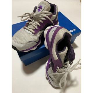 リーボック(Reebok)のリーボック Reebok 24cm ラントーン スニーカー グレー/パープル(スニーカー)