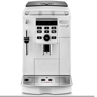 デロンギ(DeLonghi)の新品　コーヒーメーカー デロンギ 全自動 コンパクト全自動　ホワイト(エスプレッソマシン)