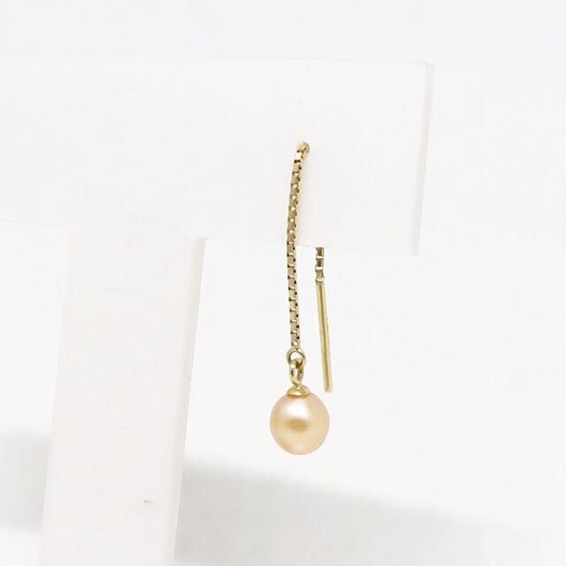 TASAKI 田崎真珠 K18 パール チェーンピアス アメリカンピアス ピアス ...