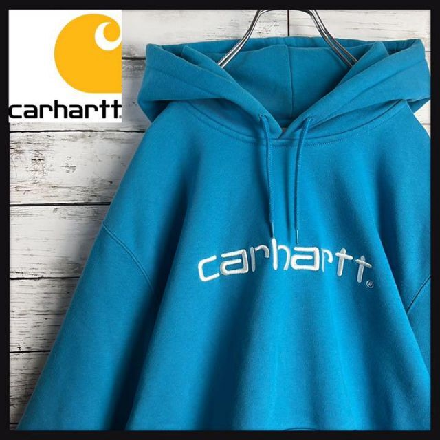 【超希少カラー】 CARHART WIP 刺繍ロゴ 即完売 入手困難 パーカー