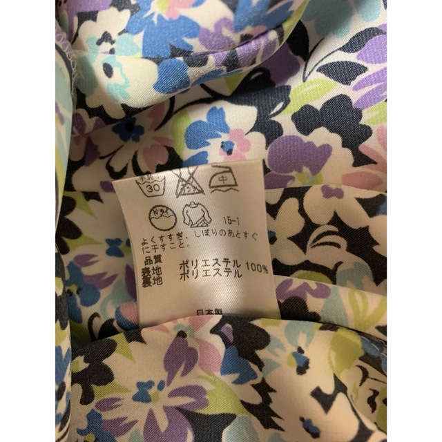 TOCCA 花柄シフォンワンピース ブルー TOCCA 花柄シフォンワンピース ブルー