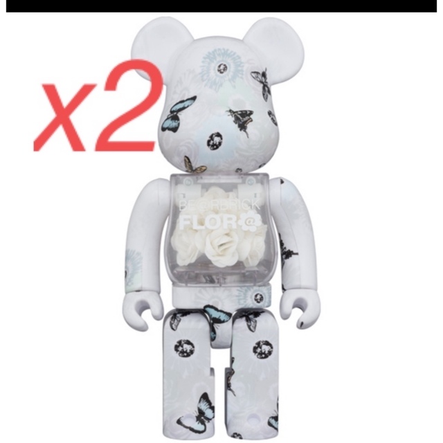 BE@RBRICK FLOR@ white