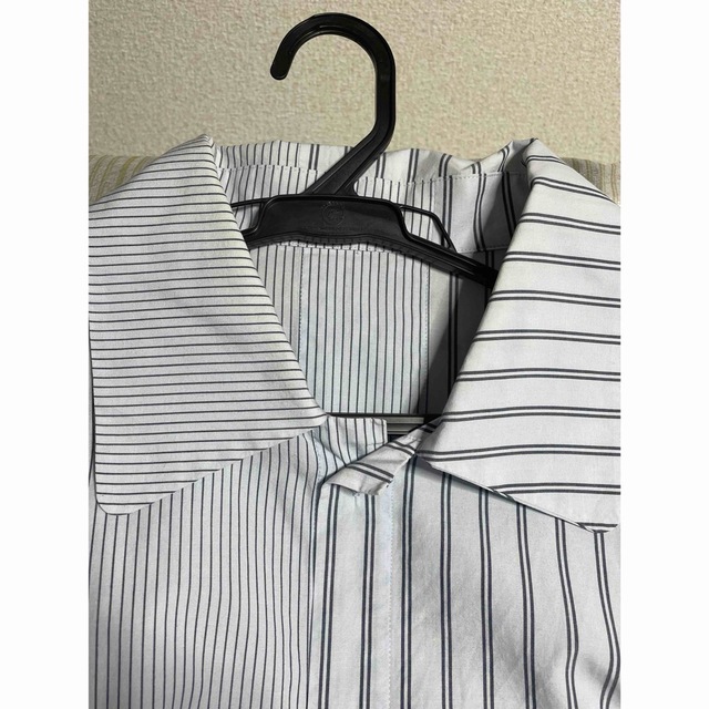 VOAAOV / STRIPE SHIRT BLOUSON (BLUE)