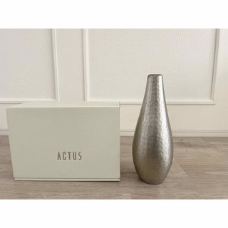 アクタス(ACTUS)のアクタス　シルバー　フラワーベース　インテリア雑貨(花瓶)