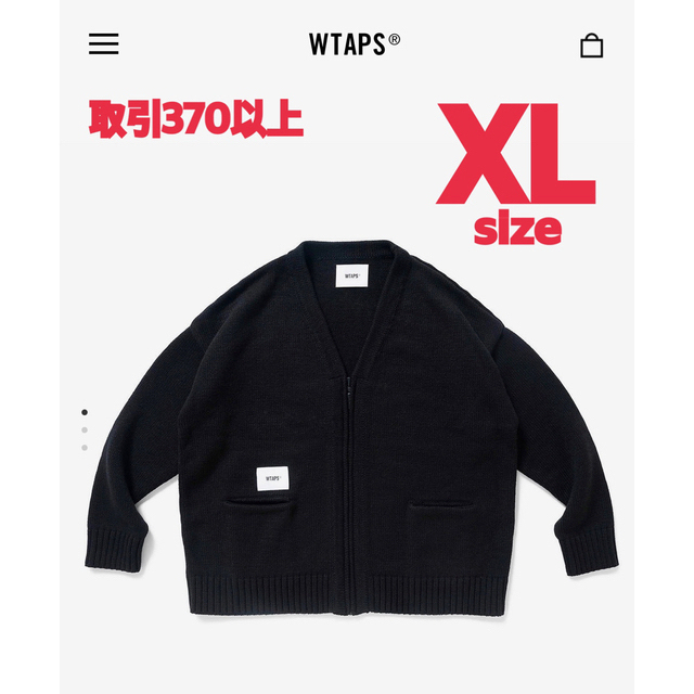 wtaps palmer Sweater black 22aw カーディガン