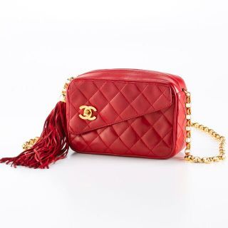 シャネル(CHANEL)の【早い者勝ち！】シャネル CHANEL ラム斜めフラップフリンジショルダーバッグ(ショルダーバッグ)