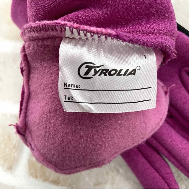 TYROLIA(チロリア)のチロリア TYROLIA 手袋 グローブ キッズ L 10/14歳  パープル キッズ/ベビー/マタニティのこども用ファッション小物(手袋)の商品写真