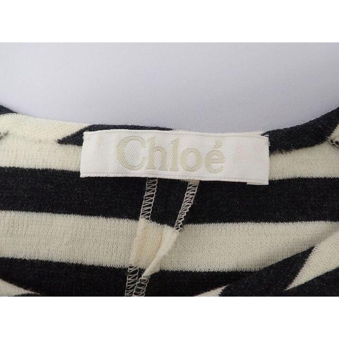 Chloe(クロエ)のクロエ レディース 半袖 ニット S ストライプ ウール レディースのトップス(カットソー(半袖/袖なし))の商品写真