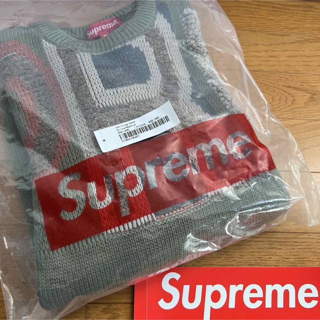 Supreme ロゴ　セーター　M