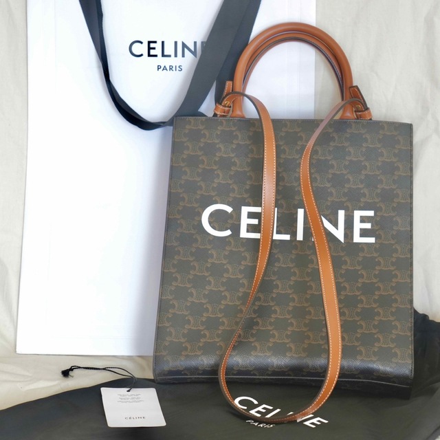 超歓迎された】 celine - CELINE スモールバーティカルカバ ショルダー