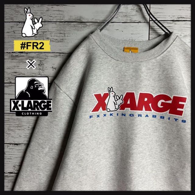 限定コラボ】FR2 XLARGE スウェット センターロゴ 即完売 入手困難-