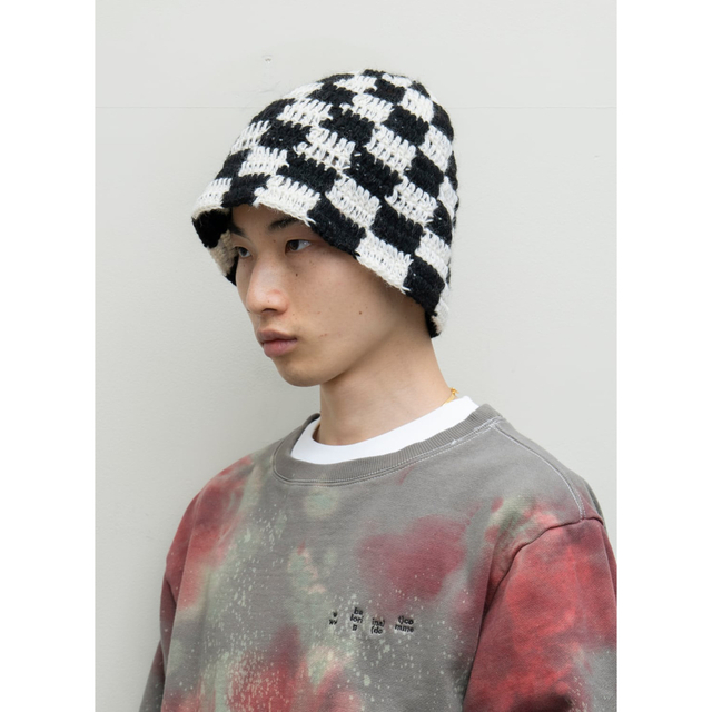 STUSSY - BAL HAND KNIT BUCKET HAT ニットキャップ バケットハットの