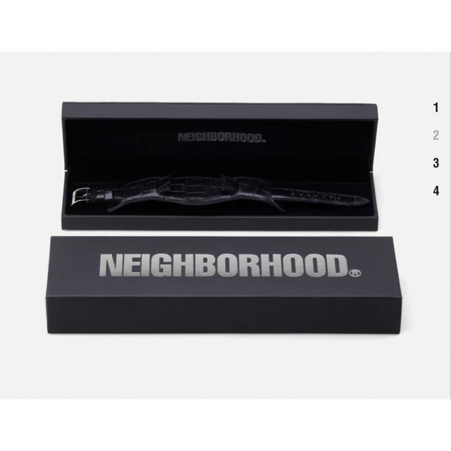 NEIGHBORHOOD LEATHER EMB WATCH BAND . CL