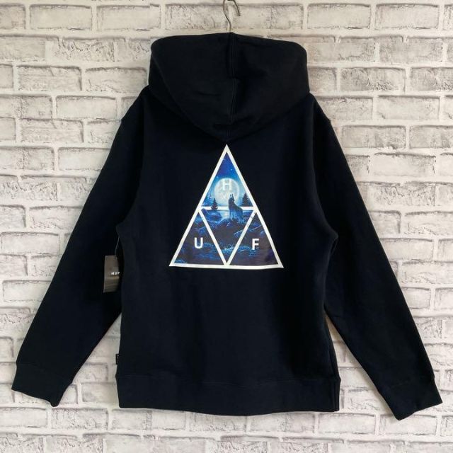 HUF ハフ パーカー ストライプ 刺繍 ネイビー L 肉厚 即完売 - トップス HUF ハフ パーカー ストライプ 刺繍 ネイビー L 肉厚 即完売 - トップス