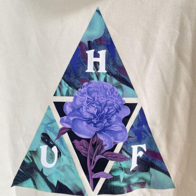 HUF - HUF ハフ パーカー ビッグロゴ トライアングル 花柄 希少