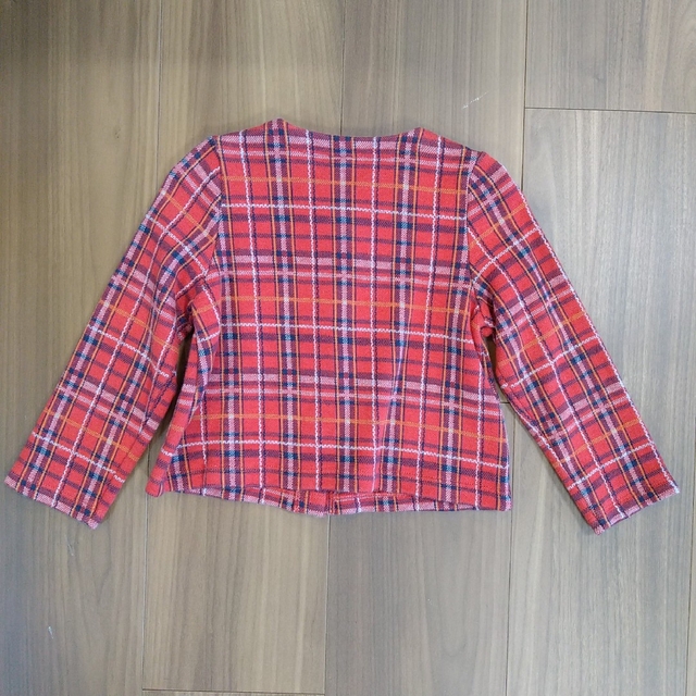 PETIT BATEAU(プチバトー)のプチバトー　チェックカーディガン　24m　86cm キッズ/ベビー/マタニティのキッズ服女の子用(90cm~)(カーディガン)の商品写真