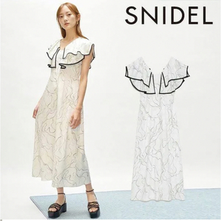 SNIDEL - snidel パイピングフリルワンピの通販 by S's shop 