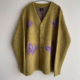 Needles - モヘアカーディガン M イエロー パープル papillonの通販 by