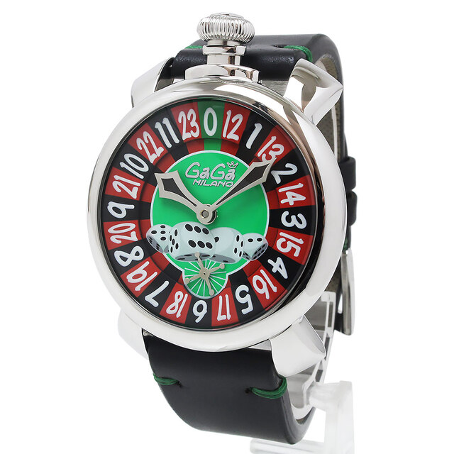 SALE】 レザー 腕時計 手巻き 世界500本限定 ルーレット ラスベガス