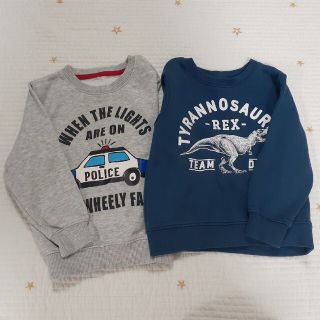 エイチアンドエム(H&M)のH&M☆サイズ100 裏起毛スウェット2枚(Tシャツ/カットソー)