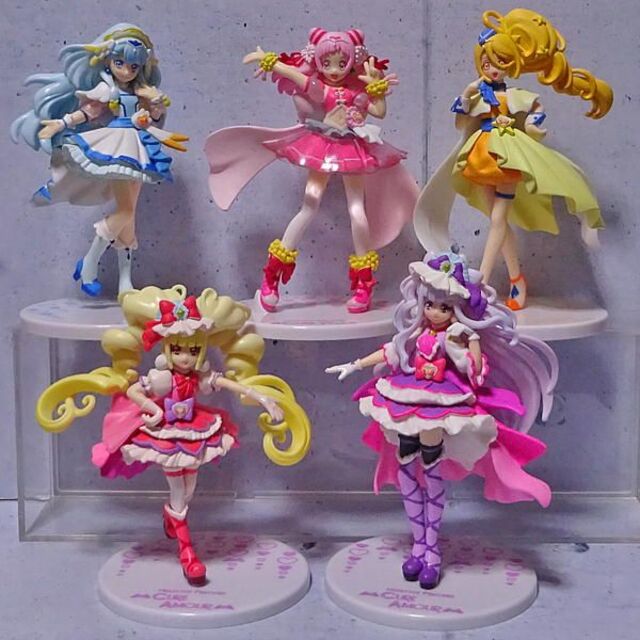 BANDAI - ＨＵＧっと！プリキュア　キューティーフィギュア５体