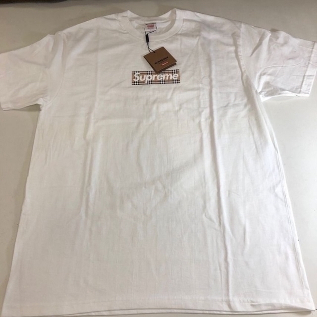 低価お得 Supreme Box Logo Tee Burberry Mサイズ 新品未使用 新品超