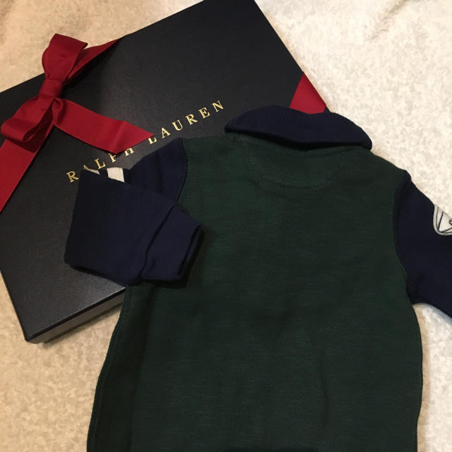 POLO RALPH LAUREN(ポロラルフローレン)の新品セール！6M ラルフローレン ベビー 足付きカバーオール ロンパース ギフト キッズ/ベビー/マタニティのベビー服(~85cm)(カバーオール)の商品写真