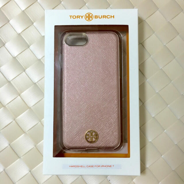 Tory Burch(トリーバーチ)のTory Burch iPhone7 スマホケース ローズゴールド 箱付き♪ スマホ/家電/カメラのスマホアクセサリー(iPhoneケース)の商品写真