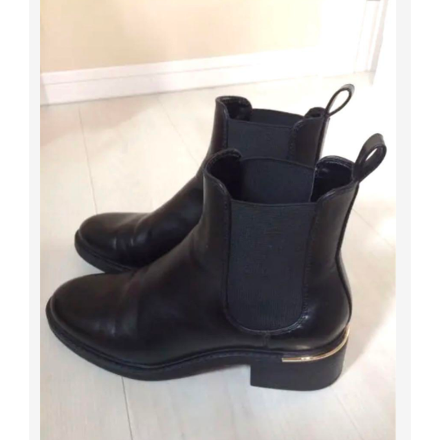 ZARA 合皮 サイドコアブーツ 36