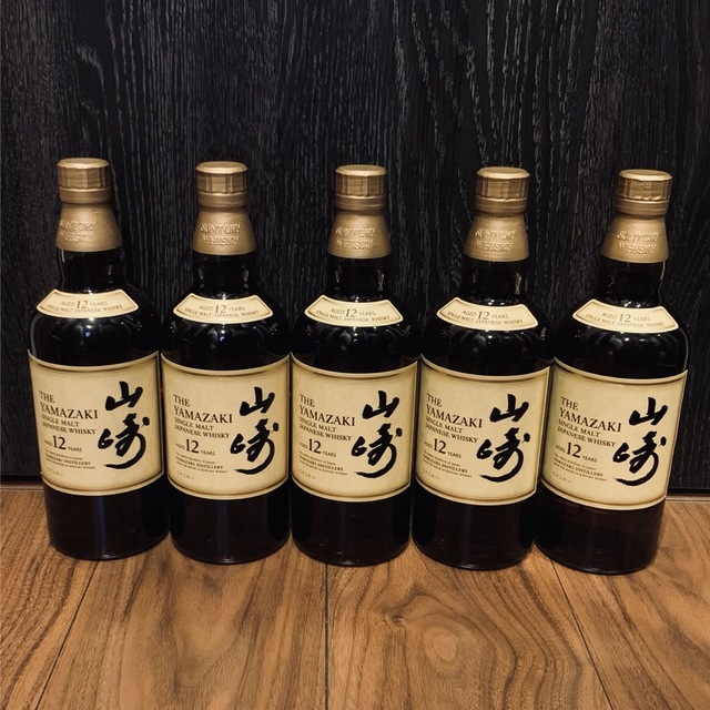 サントリー(サントリー)の山崎 12年　5本セット 食品/飲料/酒の酒(ウイスキー)の商品写真