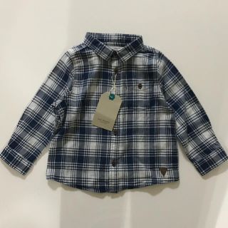 ザラキッズ(ZARA KIDS)の【新品未使用】ZARAbaby チェックシャツ(ブラウス)