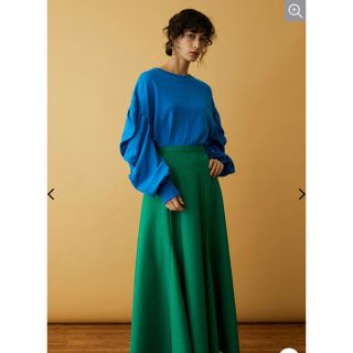 ヘリンドットサイ(HeRIN.CYE)の新品HəRIN.CYE ボリュームトップス　ブルー(シャツ/ブラウス(長袖/七分))