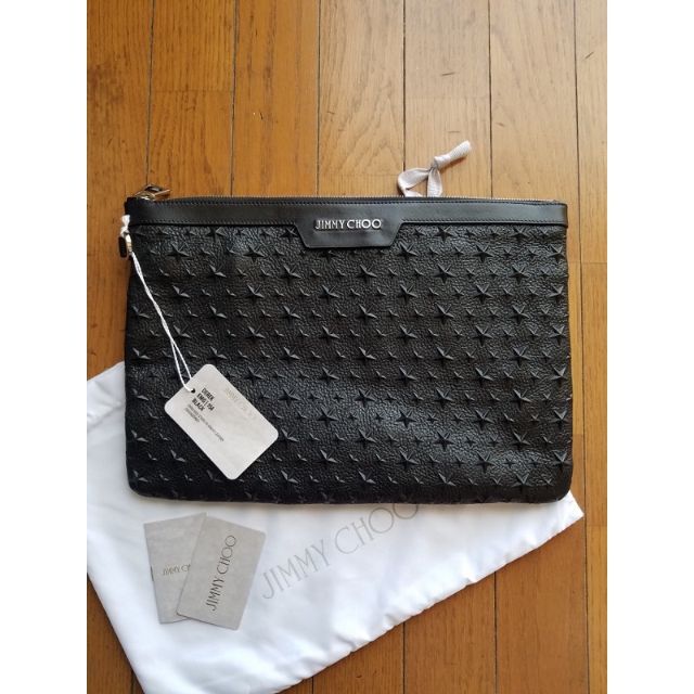 数量限定】 JIMMY - CHOO JIMMY CHOO クラッチバッグ エンボス スター