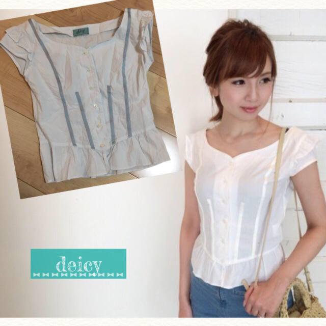 deicy(デイシー)のdeicy コルセットライクブラウス レディースのトップス(シャツ/ブラウス(半袖/袖なし))の商品写真