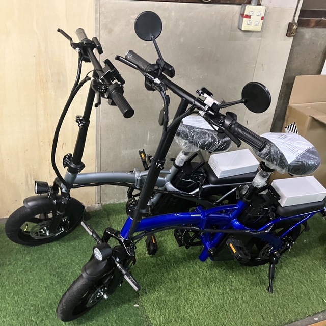 最新エルメス ミラー、ウィンカー付き フル電動自転車 ひねちゃ 自転車