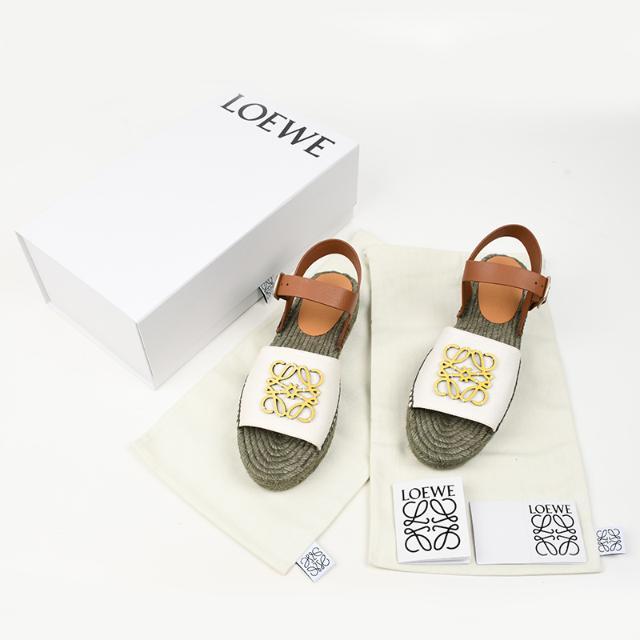 LOEWE ロエベ　厚底　サンダル　エスパドリーユ　パンチング