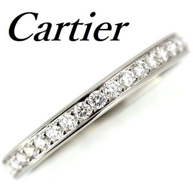 Cartier - カルティエ ハーフエタニティー ダイヤモンド リング Pt950 ♯55