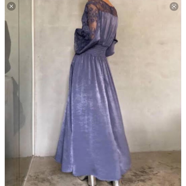 Ameri VINTAGE(アメリヴィンテージ)のAmeri UNDRESSED GRACEFUL HALF LACE DRESS レディースのワンピース(ロングワンピース/マキシワンピース)の商品写真