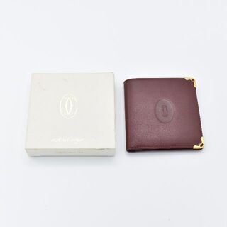 カルティエ(Cartier)のCartier カルティエ マストライン 二つ折り財布（U04857）(折り財布)