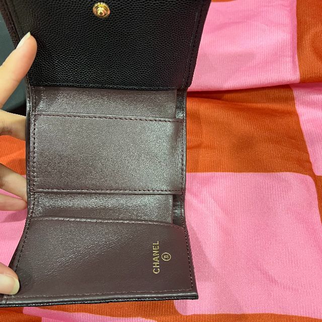 高級百貨店 CHANEL ラムレザー リボン ウォレット growthcenter