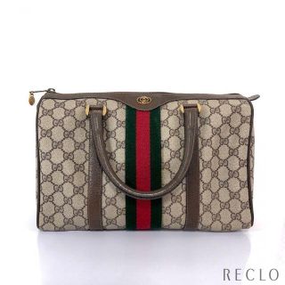 グッチ(Gucci)のDランク オールドグッチ GGプラス シェリーライン ハンドバッグ マルチカラー(ハンドバッグ)