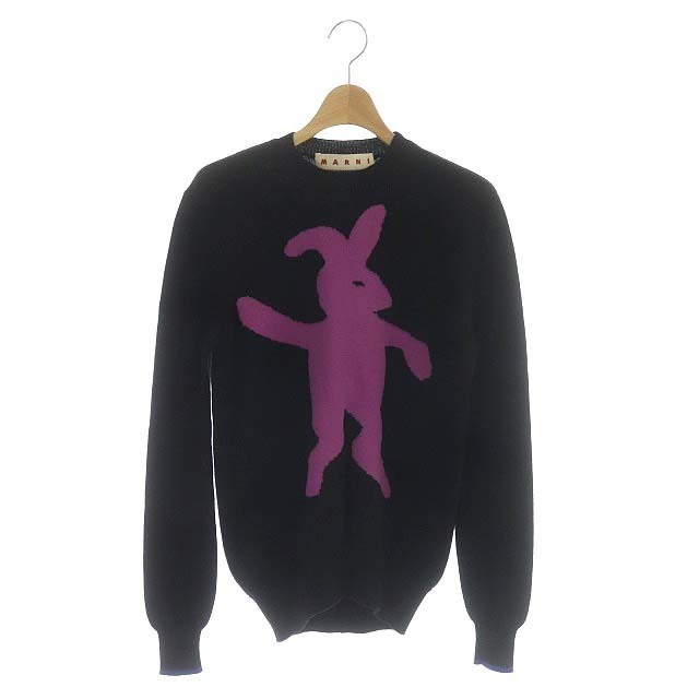 マルニ MARNI DANCE BUNNY セーター 36 ピンク 黒 青トップス