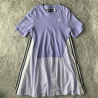 アディダス(adidas)のadidas アディダス  アディブレイク　シャツワンピース  サイズ　S(ひざ丈ワンピース)