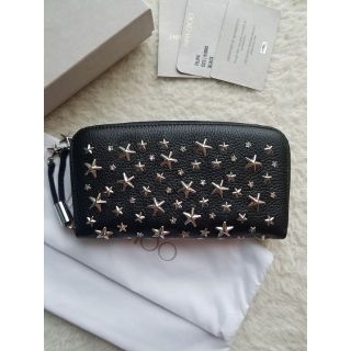 ジミーチュウ(JIMMY CHOO)のJIMMY CHOO ジミーチュウ FILIPA クリスタルスタッズ 長財布(財布)